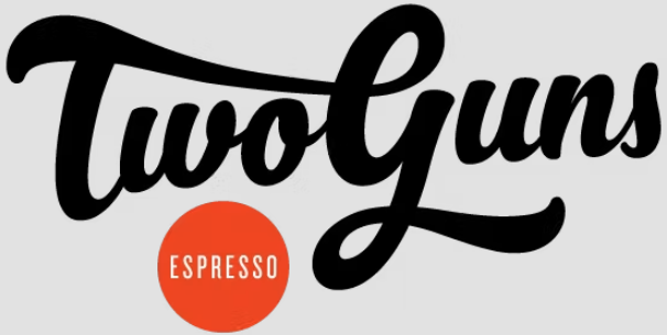 10 Two Guns Espresso Coffee Cart Coffee Trailer Mobile Food Business Logo