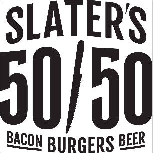 5 Slater_s 50_50 Burger Truck Food Truck Franchise Logo