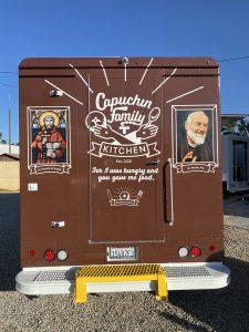 Exterior of Capuchin Order food truck rear