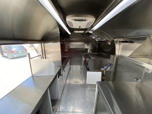 Interior of Ojai Valley Inn catering trailer countertops
