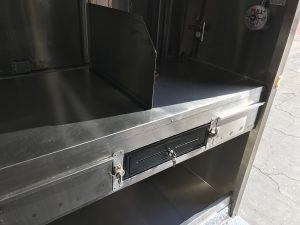 Cash drawer on the interior of the Meadowlark burger truck