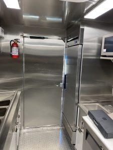 Interior of Treats by the Bay food truck kitchen equipment