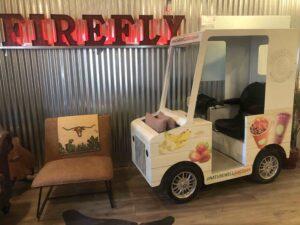 Firefly mini food truck inside of Firefly office