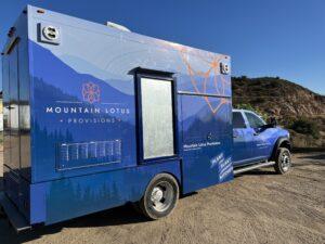 Mountain Lotus Provisions food truck wrap