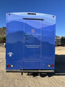 Rear of Mountain Lotus Provisions catering truck