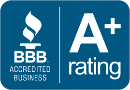 A+ rating BBB accredited business logo