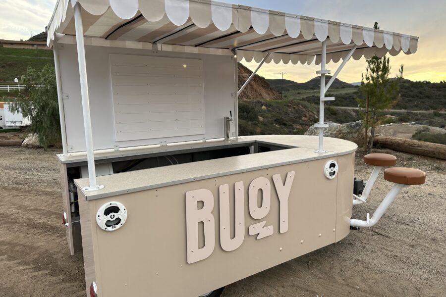 Front of Buoy custom experiential marketing trailer