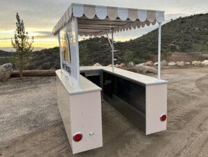 Storage under countertop on Buoy experiential marketing vehicle